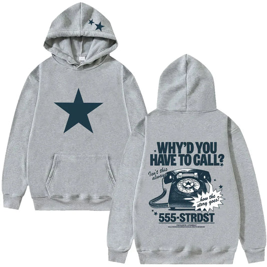 Freya Skye Wyhtc Hoodie Vintage Cartoon Print Hoodies Women Men Casual Long Sleeve Hooded Sweatshirts High Street Y2K Streetwear