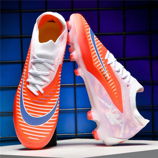 FG Mens Soccer Shoes High Quality Turf Soccer Cleats for Sneakers Training Football Boots Chuteira Campo 35-45