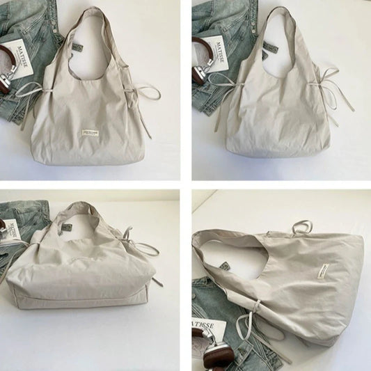 New Fashion Simple Shoulder Bag Women Large Capacity Comfortable Versatile Texture Tote Bag Simple Casual Storage Handbag