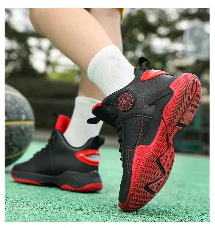 Children Basketball Shoes For Boys Girls Outdoor Trainning Non-slip Kid's Student Casual Running Sneaker Size 31-40