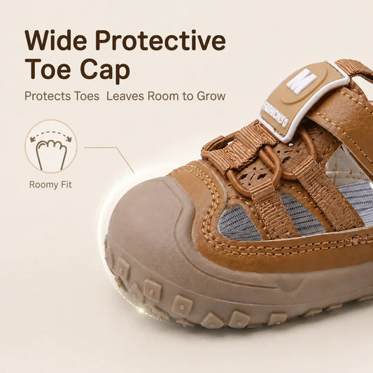 Hollow Out Summer Sandals For Children PU Leather Trend Fashion Boy's Girl's Sport Sandal Anti-slippery Ergonomics Kid's Sneaker