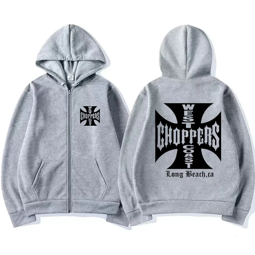 Paul Walker Shirt West Coast Choppers Vintage print Hoodie Men Women fashion Tops Hip Hop Coat Zip Up Jacket Hot sale streetwear