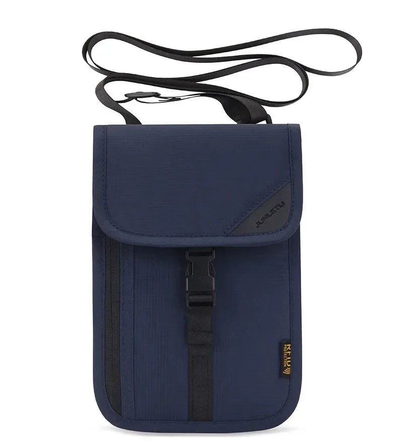 Multifunction Anti-theft Wallet Hidden Travel Neck Pouch Passport Cover Cards Holder ID Card Holder for Men Women Travel