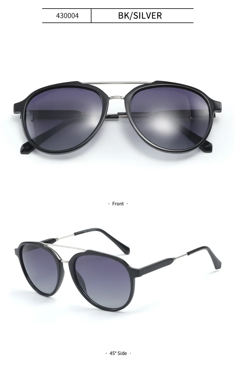 Fashion Polarized Sunglasses Men Women Metal Frame Pilot Sun Glasses UV400 Protection Shade