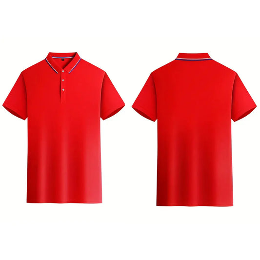 3pcs Men'S Polo Shirt Set Breathable Moisture-Wicking Wrinkle-Resistant & Quick-Dry Business Classic Style Men's Christmas Gifts