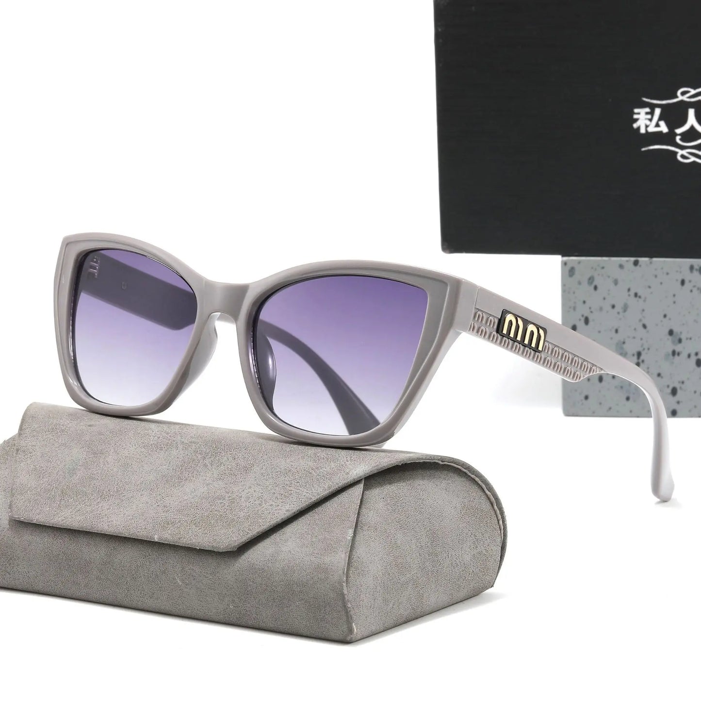 Trendy 2026 New Cat Eye Sunglasses for Women Luxury Square Mens Sun Glasses UV400 Protection Fashion Driving Shades for Women