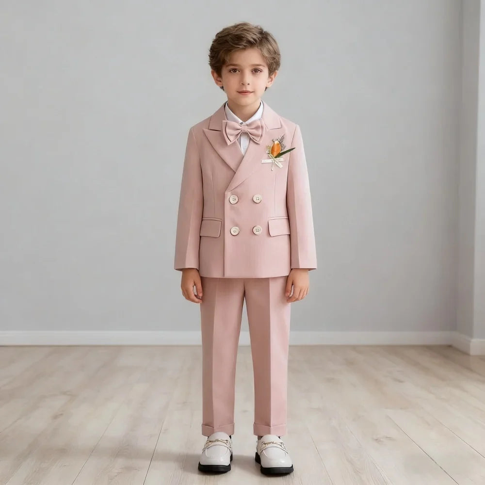 Fast Delivery Kids Stage Performance Blazer Suit, Baby Birthday Formal Ceremony & Little Boys Photography Suit