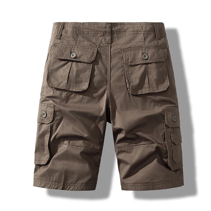 Men's Short Pants Cotton Cargo Shorts Tactical Breeches Casual Sports Man Hiking Fishing Streetwear