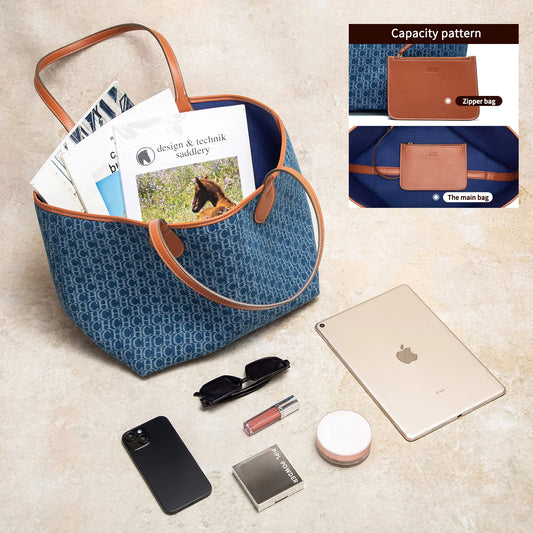 Women's Tote Bag New Simple Double sided Available Mother and Child Large Capacity Casual Handbag Shopping Bag