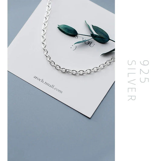 Nouveau bracelet minimaliste pour femmes, en argent sterling 925 véritable, bracelet géométrique de style coréen, bijoux fantaisie