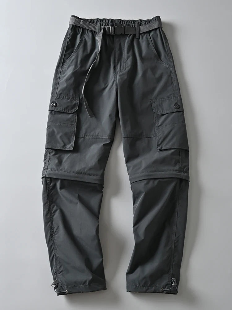 New Hiking Pants Outdoor Casual Cargo Pants Men Spring Summer Trousers/Shorts Outdoor Sport Trekking Camping Fishing Pants M-4XL