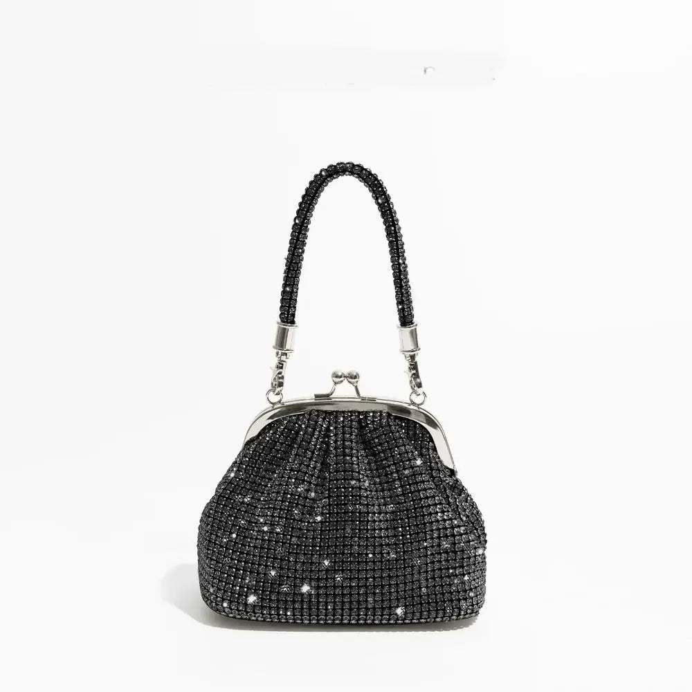 Fashion Rhinestones Evening Bag Portable Clutch Bag Casual Mini Purse Crystal Handbags Party for Women