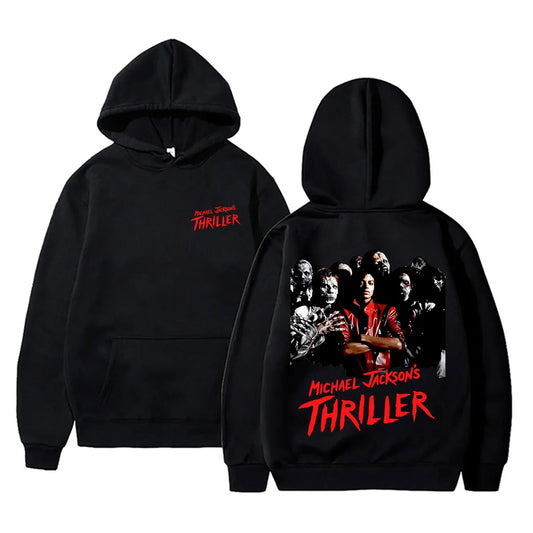 Classic Vintage Michael Jackson Thriller Hoodie Men Women Retro Gothic Rock Horror Sweatshirts Men's Punk Oversized Streetwear