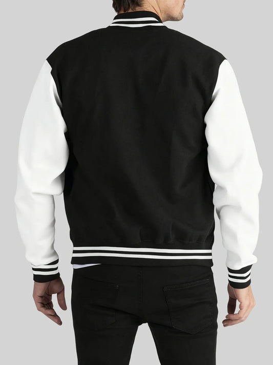 Los Angeles Art Letter Prints 2 Colors Tops Men Autumn Winter Casual Jackets Fashion Soft Baseball Jersey Loose Sports Clothes