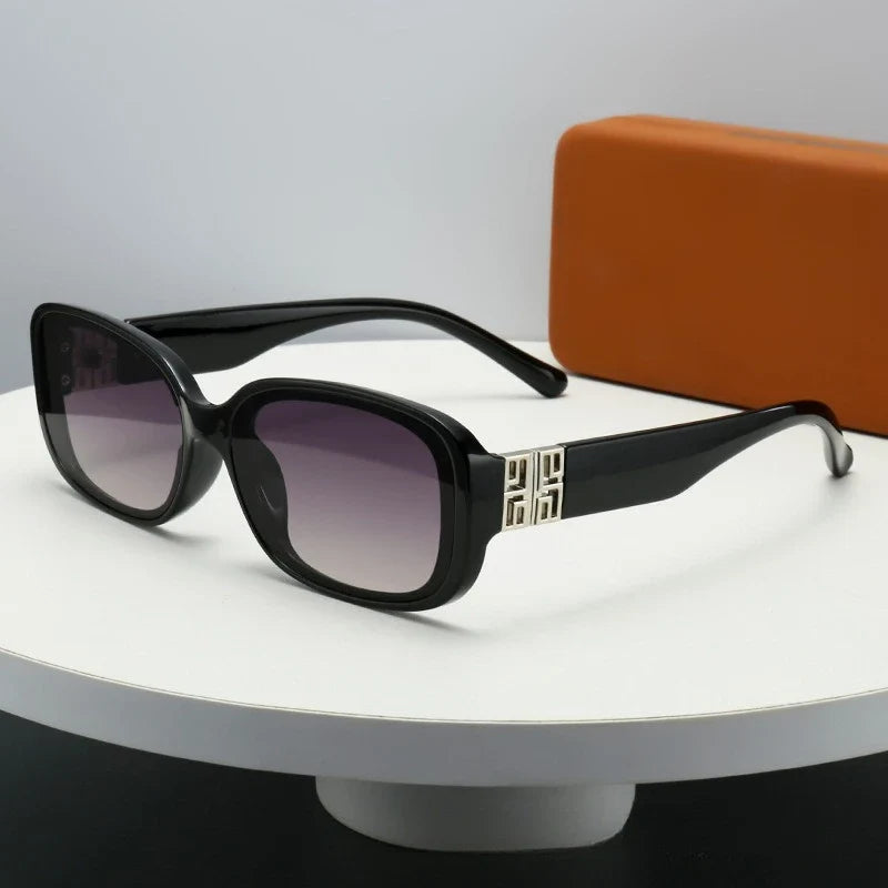 2025 New Rectangle UV400 Sunglasses Trendy and Fashionable Women Eyewear Luxury Small Gafas De Sol Sunglass Female Sun Glasses