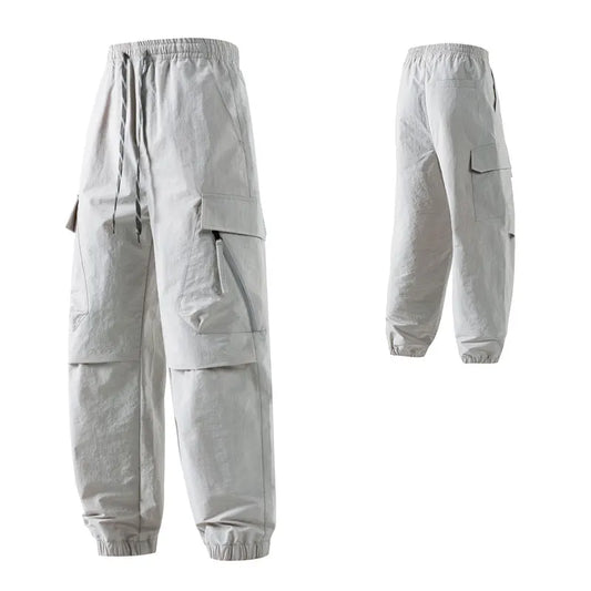 Hiking Men Pant Breathable Waterproof Trousers Elastic Waist Camping Pant Women Slant Pockets Travel Pant Outdoor Sports Pant