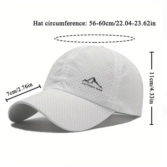 2pcs Sports Baseball Cap, Snow Mountain Print, Quick-drying, Spring Summer Leisure, D Suitable for Both Men and Women