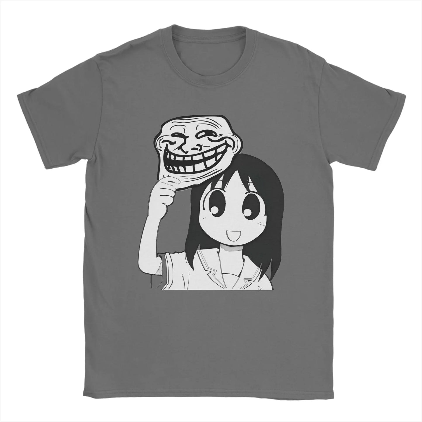 Man T-Shirt Osaka Autistic Funny Kawaii Ayumu T Shirts Fashion Anime Azumanga Daioh Summer Tee Shirt Pure Cotton Tops Plus Size