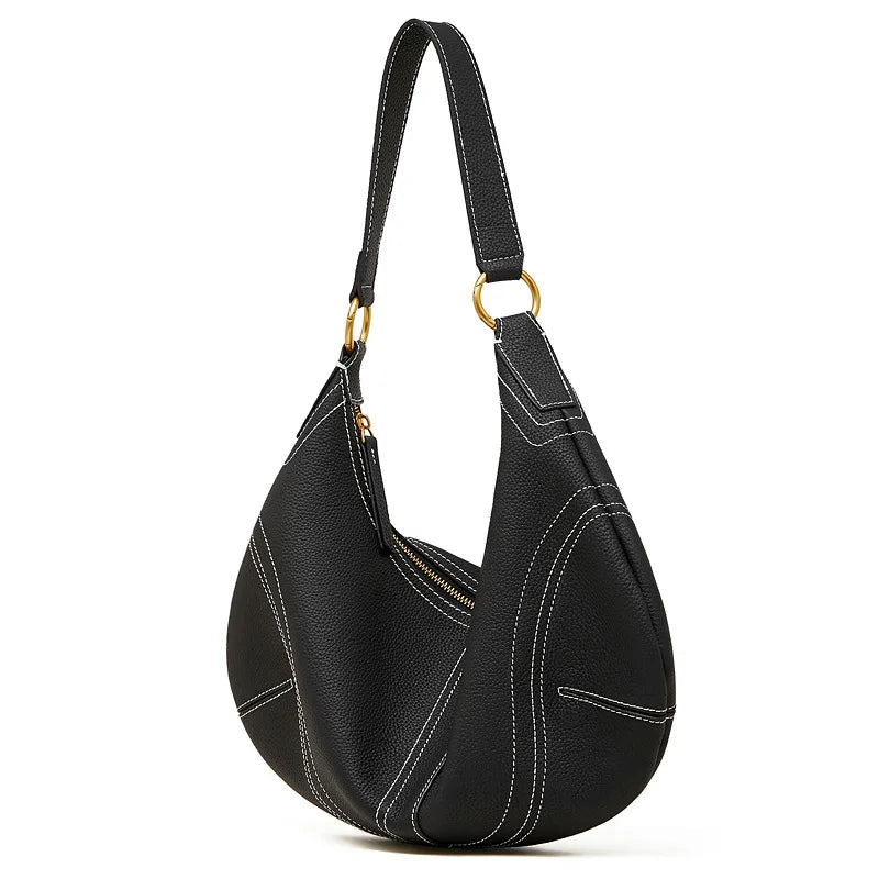 genuine leather Soft Leather minimalist Crossbody bag women female luxury Fashion handbag shoulder bag dumpling bag