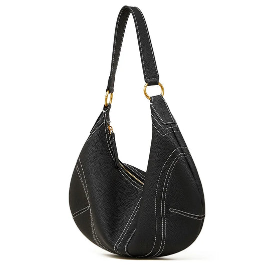 genuine leather Soft Leather minimalist Crossbody bag women female luxury Fashion handbag shoulder bag dumpling bag