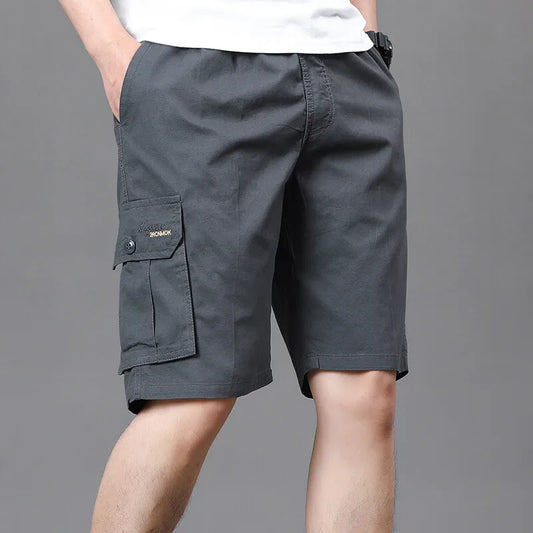 Mens Work Cargo Shorts Summer Casual Shorts Baggy Sports Gym Work Shorts 4XL Light Weight Cotton Sweat Knee Shorts