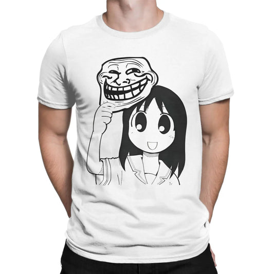 Man T-Shirt Osaka Autistic Funny Kawaii Ayumu T Shirts Fashion Anime Azumanga Daioh Summer Tee Shirt Pure Cotton Tops Plus Size
