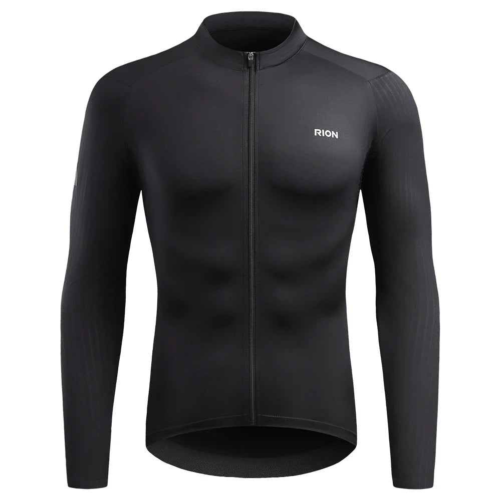Men's Long Sleeve Cycling Jersey Sun Protection UV Reactive Cuff Label UPF50+ Quick Dry Breathable MTB Shirt Summer Outdoor