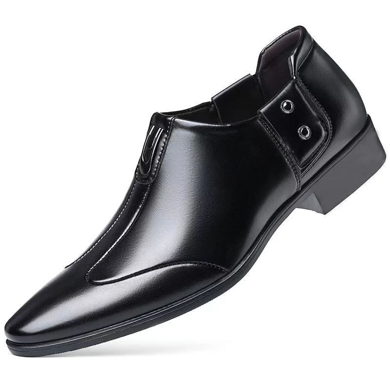 Summer Men's Breathable Mesh Casual Fashion Black/White Leather Board Shoes Comfortable Insole Suitable for Business Occasions