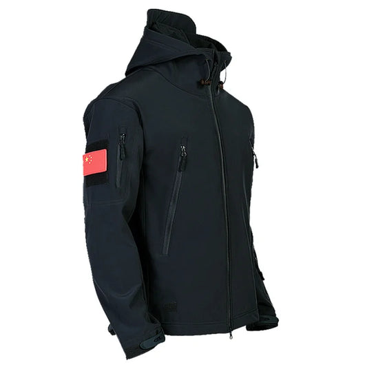 Winter Fleece Jackets Thermal Softshell Outdoor Fishing Hiking Hunting Camping Cargo Coats Waterproof Windproof Men Tops Durable