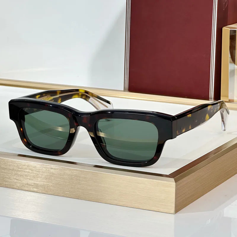 Jeff Classical Sunglasses UV400 Acetate Men Classical Vintage Square Optical Prescription Designer Top Quality Glasses with Case