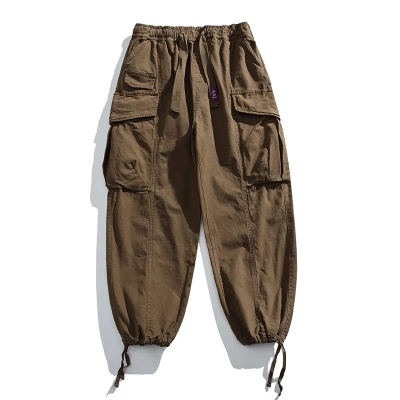 Oversized Cargo Pants For Men Multi Pocket Loose Fit Streetwear Casual American Style Korean Trendy Fashion Straight Leg Pants