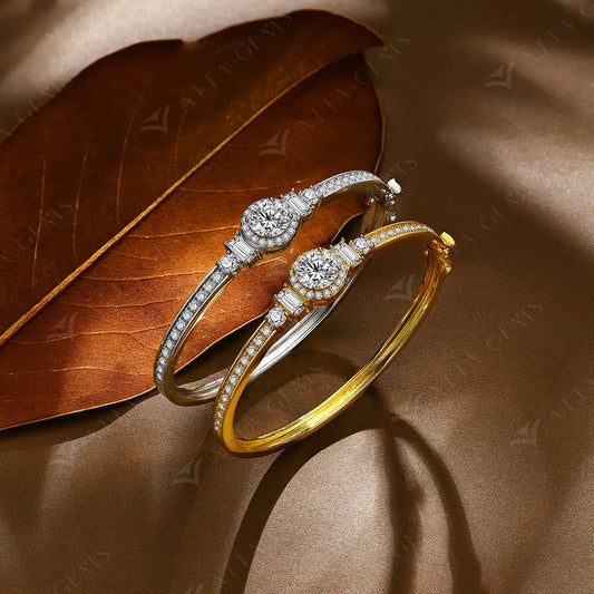 Bracelets en Moissanite Argent S925 pour Femmes Hommes Plaqué Or 18 carats 4.52 carats D VVS1 Diamant Mariage Fête Tennis Luxe Cadeaux