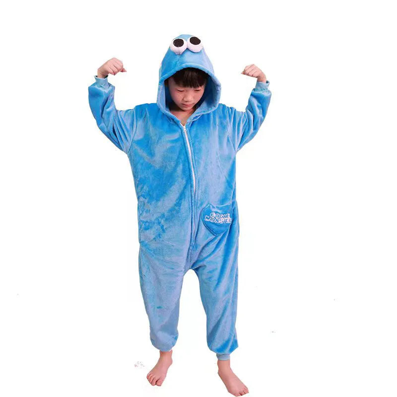 Cartoon Kigurumi For Kids Animal Onesies Children Pyjamas Halloween Cosplay Costumes