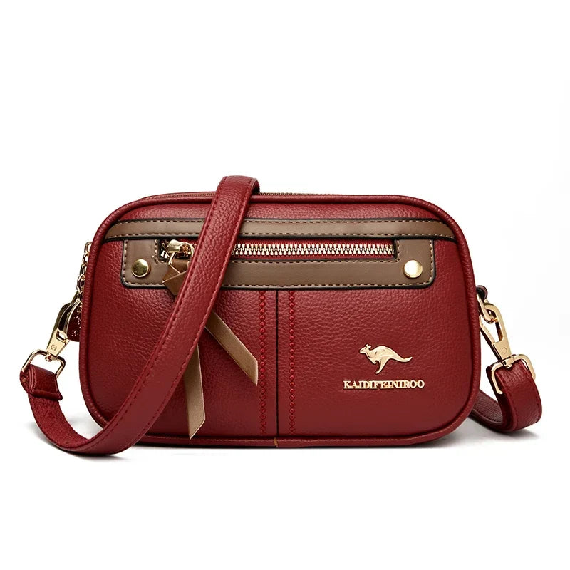 Genuine 3 Layers Luxury Designer Purses and Handbags Women Bag High Quality Leather Shoulder Sac Bags for Women 2024Sac A Main