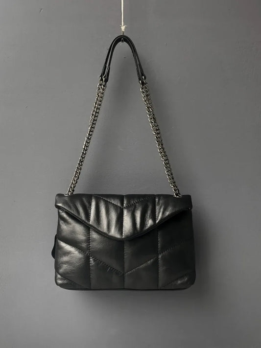 Elegant Women Chain Bag Soft Sheepskin Genuine Leather Handbag Ladies Fashion Single Shoulder Bag Designer Messenger Bag