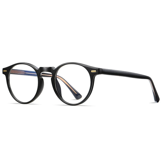 Round Blue Light Reading Glasses Women Eye Glasses Frame for Women Retro Plastic Titanium Anti-Blue Light Computer Eyewear