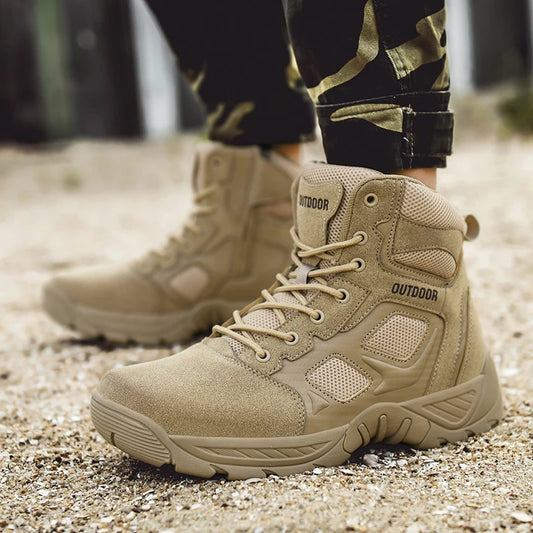 2024 Casual Sneaker Men's Desert Boots Ankle Boots Windproof Sports Shoes Outdoor Hiking Mountaineering Work Safty Shoes