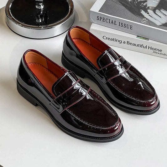 2025New Men Casual Oxford Shoes Genuine Leather Business Tooling Shoes Comfy High Quality Outdoor Antiskid Loafers Walking Shoes