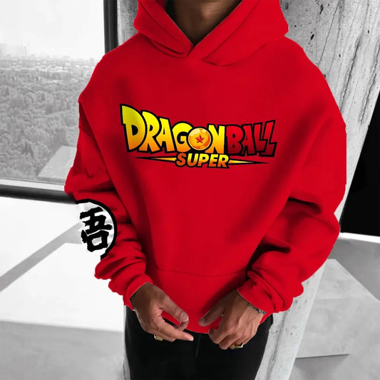 Dragon Ball Men's Hoodie Sweater Shenron Japan Anime Summer Autumn Boys Children's Long Sleeve Sports Parent-Child Wear