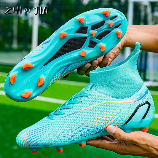 New 33-46 Large Football Boots Children Youth High Quality Football Shoes Outdoor Training Professional Competition Footwear