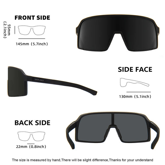 Polarized Sunglasses for Men Women, Windproof Outdoor Sports Cycling Running UV400 Protection Sun Glasses 8133