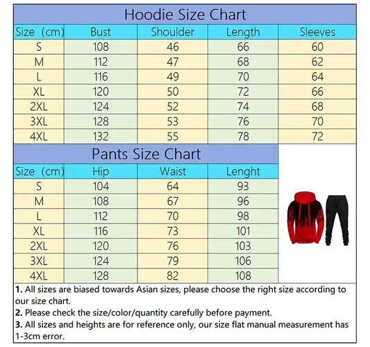Men's Tracksuit Men Two Piece Sets Versatile Casual Jogging Sweatshirts Fashion Comfort Daily Sports Simple Splashed Ink Hoodie