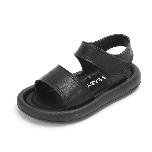 New Children Summer Sandals Boys Girls Fashion Pure Color Hook Sandals Baby Soft Breathable Shoes Kids Summer Beach Sandals