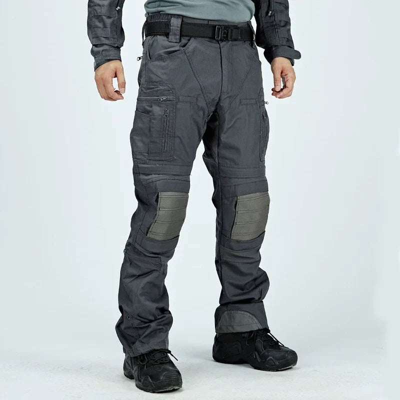 Waterproof Cargo Pant Man Tactical Pants Military Training Combat Trousers Multi Pockets Wear-Resistant Men Pants Outdoor Hiking