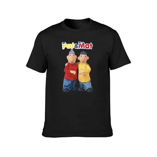 Pat & Mat T-Shirt customs quick drying blacks sports fans mens vintage t shirts