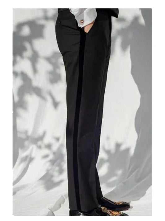 S-6XL New Men's Suit Pants High Quality Spring Autumn Straight Business Dress Trousers Formal Classic Black Trousers Pants