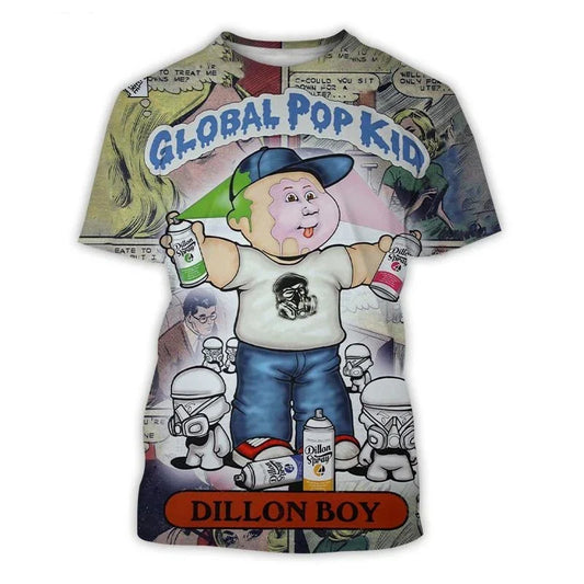 Cartoon Garbage Pail Kids Graphic T-shirts 3D Print Kid Anime Tees Fashion Men Women Short Sleeve O-Neck Tshirt Harajuku Y2k Top
