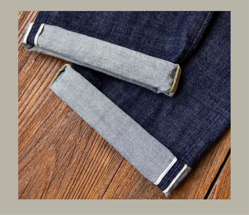 WWII Model Wide Straight Jeans One Wash 14oz Selvedge Denim