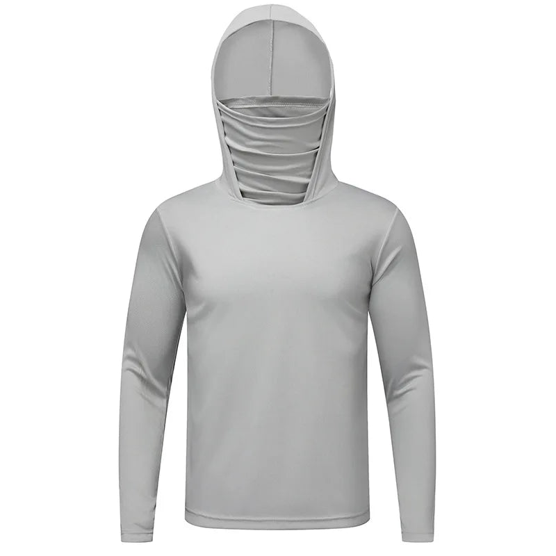 Summer Ultra-thin Tshirts Sun Protection Lightweight Mesh Patchwork Camouflage Ice Silk Sports Elasticity Surface Fishing Tees