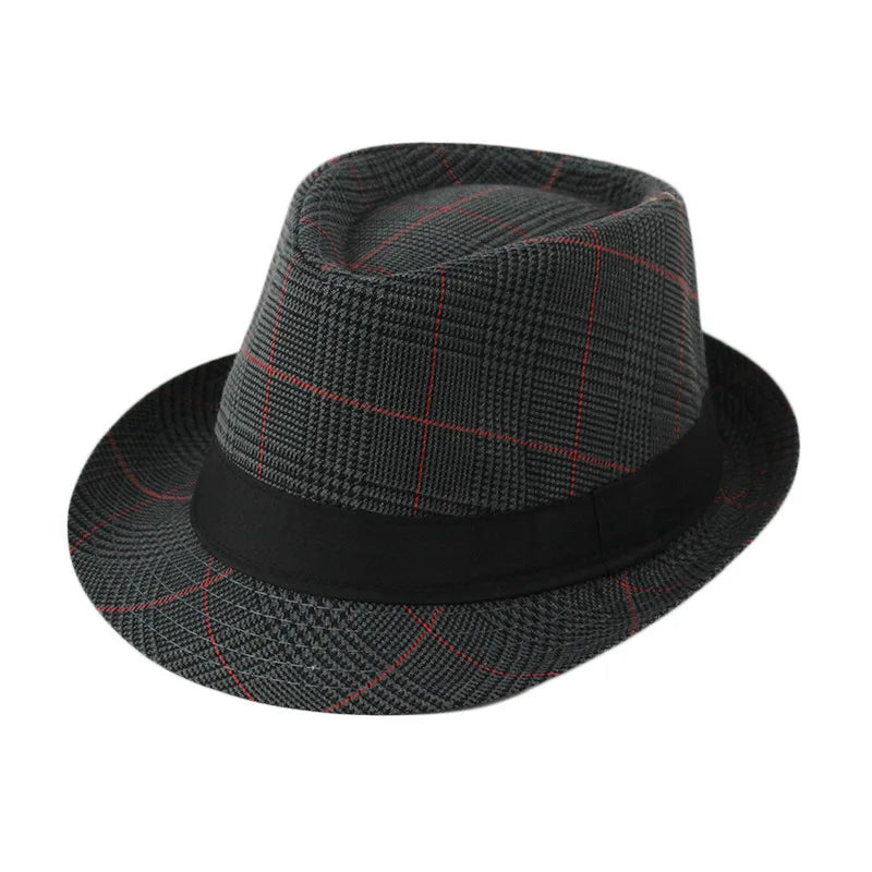 Summer Fedoras for Men Middle old aged Cap Linen Panama Solid Jazz Hat Cowboy Men's Women's British Party Sun Hat
